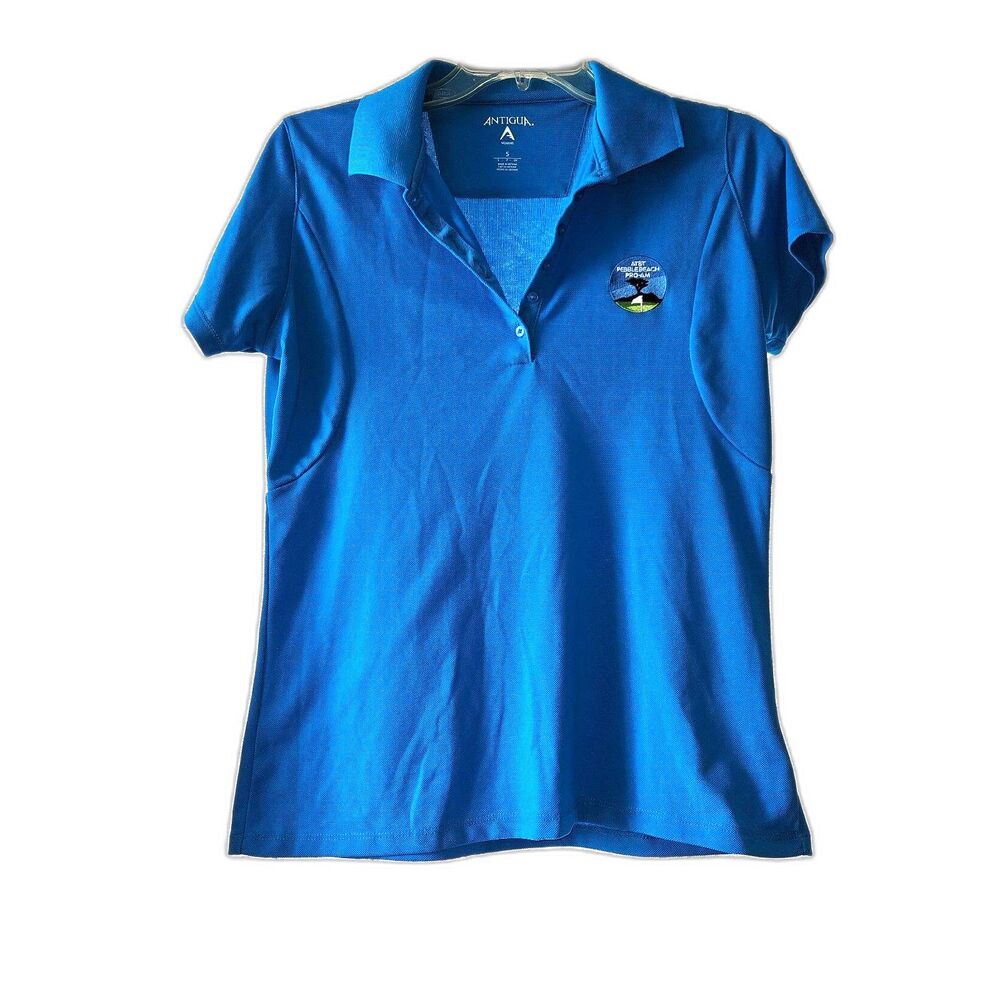 PEBBLE BEACH PROAM Golf Women's Polo Bright Blue Small